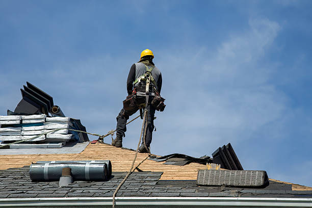 Professional Gutter Installation technician working in North Chatham, MA